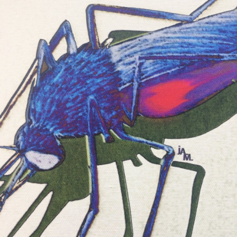 Mosquito - Original Wall Art print on 12 x 12 canvas - Picture 4 of 6